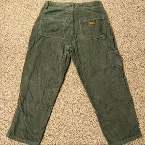 Mens Corduroy Pants Green